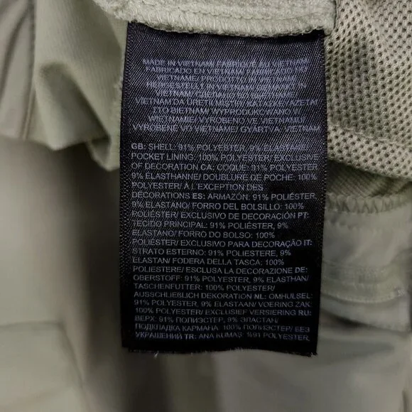 North Face Bridgeway Ankle Pants Womens 12 Green FlashDry-XD UPF 40+ Stretch - Picture 13 of 14